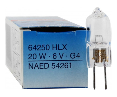 Lâmpada 64250 Hlx 20w 6v Osram - Kit Com 10 Peças