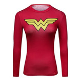 Wonder Woman - Mujer Maravilla Playera Larga Kawai Licra 01