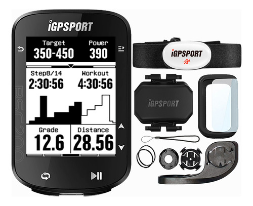 Gps Igpsport Bsc200 Bike + Cinta Cardiaca + Sensor Cadencia