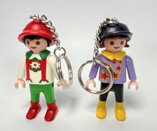 Playmobil Chaveiros Crianças Kids Key Chain Menino Menina