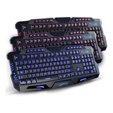 Teclado Gamer Multimídia Retroiluminado Led Rgb Usb G-35