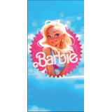 Toalha De Banho Infantil Juvenil Estampada Barbie Barbie Desenho