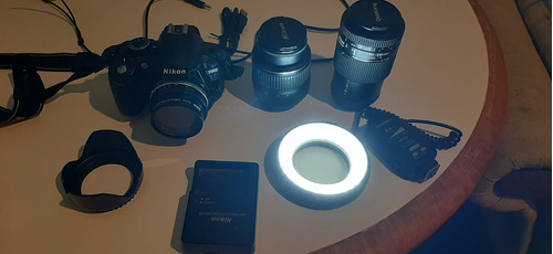 Camara Reflex Nikon D3100 + 3 Lentes + Aro Led