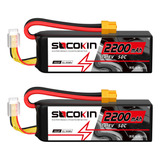 Socokin 4s Lipo Bateria 2200mah 14.8v 50c Con Enchufe Xt60 S