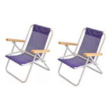 Sillon Reposera Plegable De Playa Camping Niños X2