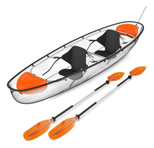 10 Kayaks Transparente 2 Personas Con Accesorios