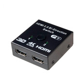 Switch Splitter Hdmi 2.0 4k 60hz 2x1 1x2 Hub Bi-direcional