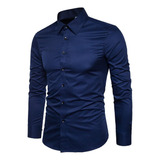 Camisa Social Slim Masculina De Luxo - Passa Fácil 