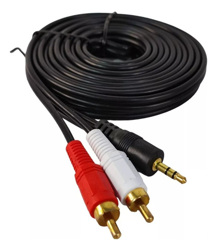 Cable Auxiliar Sonido Audio Rca Miniplug 3.5mm  Jack 3.5mm