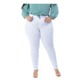 Calça Hot Pants Jeans Cintura Alta Plus Size Feminino