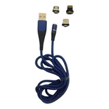 Cable Magnetico Usb 3 En 1 Micro Usb | Tipo C |