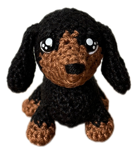 Perro Salchicha Amigurumi Mini Perrito Strudell Tejidos