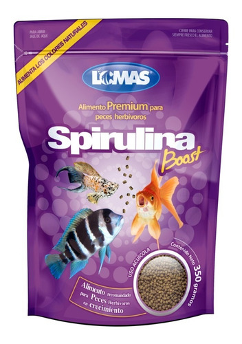 Alimento Spirulina Boost 350 Grs. Para Peces Herbivoros