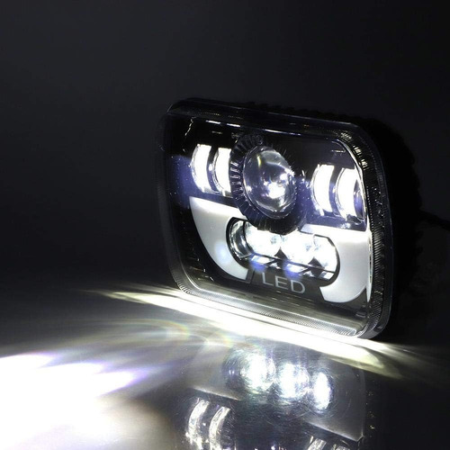 Optica Led 7  Led Delantera Jeep Cherokee Hilux Universal Foto 4