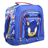 Lonchera Infantil Ruz Sonic Diseño The Hedgehog Azul