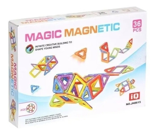 Juego Magic Magnetic 36 Piezas Imantadas Mg12