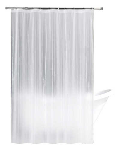 Cortina De Baño Eva 3d Semi Transparente 180x200 Cm Color Opaco Hoshi
