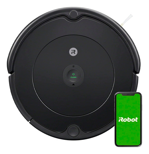 Robot Aspirador Roomba Carga Automática Limpia Pisos Wifi Color Negro