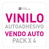 Vinilo Autoadhesivo Vendo Auto 4 Calcos De 28x3cm Premium