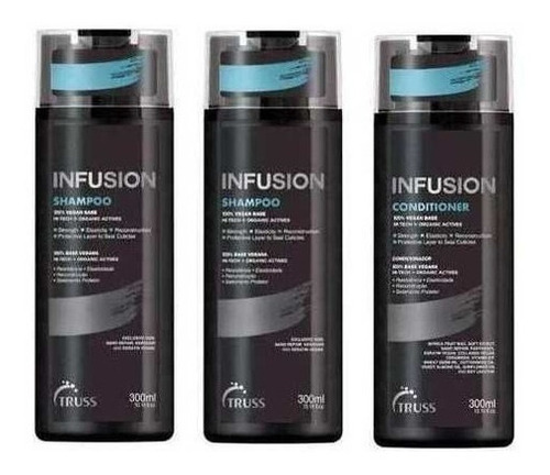 Truss 02 Shampoos + 1 Condicionador Infusion 300ml- Original