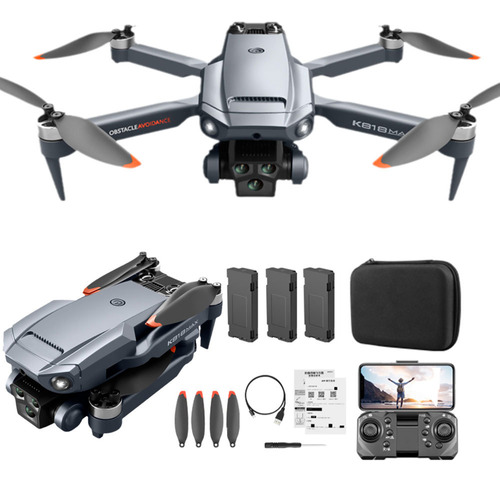 Mini Drone Profesional Con 5 Cámaras 4k+3 Baterías