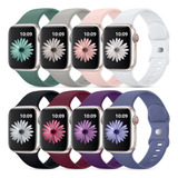 Paquete De 8 Bandas Compatibles Con Apple Watch Band 40 Mm,