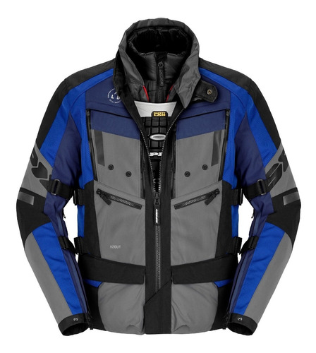 Chamarra Para Moto Turismo Spidi 4 Season Evo H2out Azul