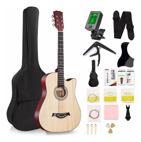 Guitarra Clasica Acústica 38 Inch Con Funda Y Accesorios