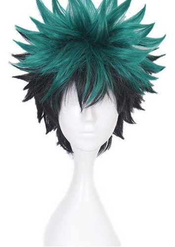 Mi Héroe Academia Cosplay Deku Peluca Izuku Midoriya Pelo