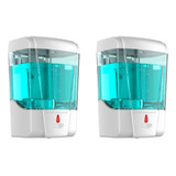 2 X Saboneteira Automática Sensor Dispenser 700ml Álcool Gel