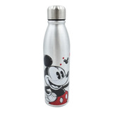 Botella Mickey De Aluminio Para Agua 600 Ml 