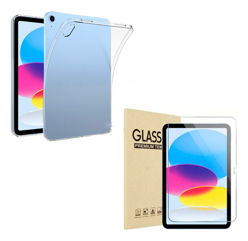 Case Flexible Para iPad 10 2022 + Cristal Templado 10.9 PuLG