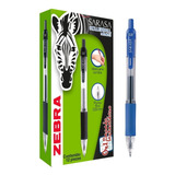 Boligrafo Zebra Sarasa Retractil Fino 5mm Gel Azul Pqte/ /vc Color Del Exterior Traslúcido