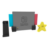 Kit Soportes Muro Nintendo Switch Joycon Y Estrella Mario B