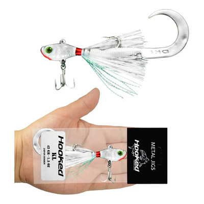 Hooked Bailarina Minnow 1 Oz Blanco Nacarado Robaleras Pesca Crurrican Señuelo Mar Orilla ! | MercadoLibre