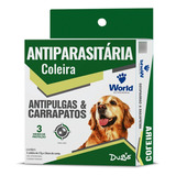 Coleira Anti Pulgas Carrapatos Cães Até 56cm Antiparasitária