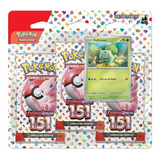 Card Pokemon Escarlate Violeta 151 Bulbasaur Blister Triplo