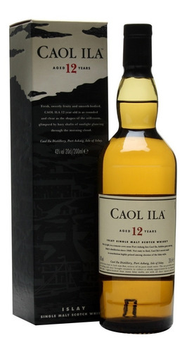 Whisky Caol Ila 12 Años 750ml Single Malt Islay Whiskey