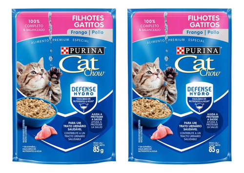 Sachê Para Gatos Filhotes Cat Chow De Frango 85g