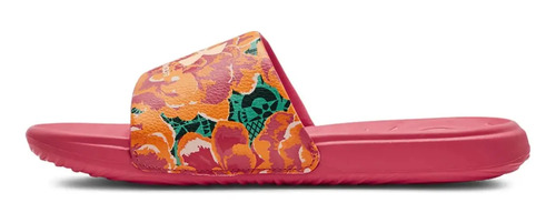 Sandalia Under Armour Ansa Graphic Naranja Flores