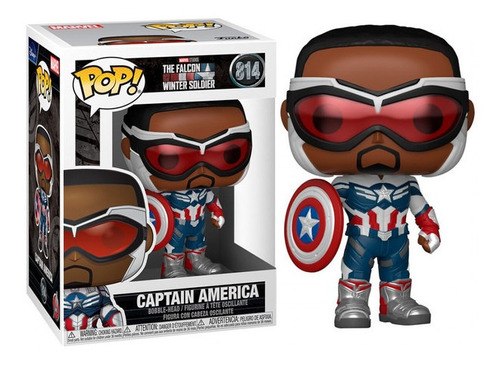 Figura Funko Pop Marvel The Falcon And The Winter Soldier Capitán América Sam Wilson Coleccionable 3+