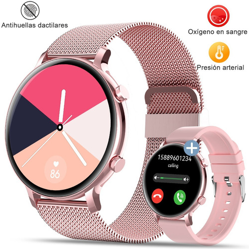 Reloj Inteligente Para Mujer Con Bluetooth Para Llamadas, Mú