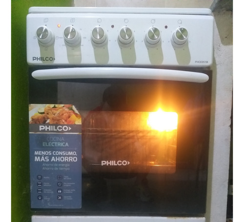 Cocina Philco Phce051b Eléctrica Funciona Horno+ 4 Hornallas