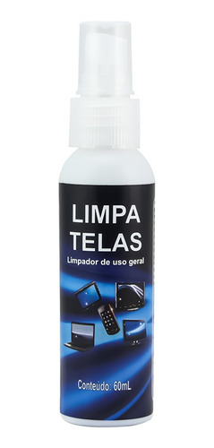 Kit Com 5 Limpa Telas Implastec Clean 60ml Remove Gordura