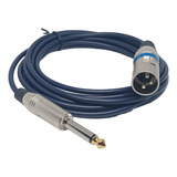 Cable Plug Ts 1/4 Monofonico A Canon Xlr Macho 20mts