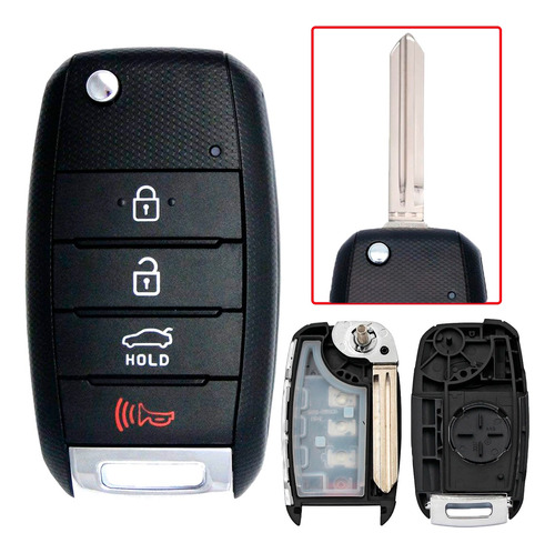 Carcasa Para Renovar Llave Control Remoto Kia Forte 2013 Mas