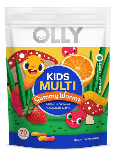 Olly Kids Multi Worms 70 Gomitas Multivitaminas Infantil