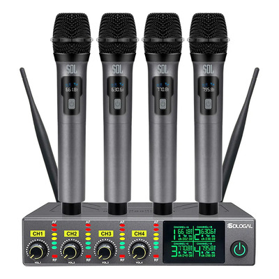 Micrófono Inalámbrico Profesional Dinámico Recargable 4pcs | Envío gratis