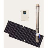 Bomba Hibrida Solar Sumergible Pozo 90m 750w Ac/dc+2paneles