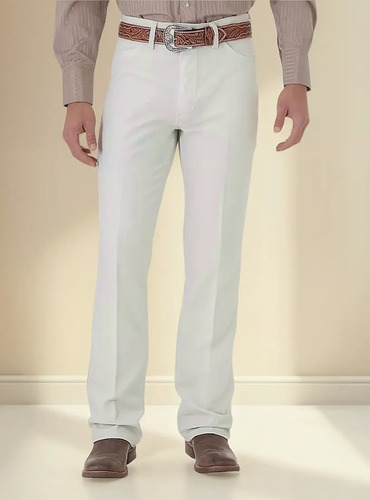 Pantalon Wrangler Vaquero Regular Fit 82pt Crema Poliester